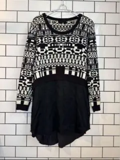 【DIESEL BLACK GOLD】美品　ドッキング　ニット　チェニック！