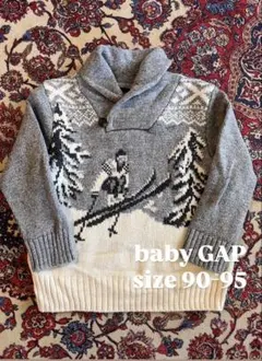 baby GAP スキーニット グレー 2y 90〜95