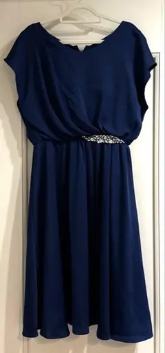 【美品】ストロベリーフィールズグレース　ワンピース　フォーマル　ネイビー　紺