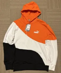 未使用品 PUMA フード付きパーカー Mサイズ オレンジ