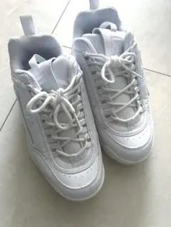 【美品】FILA ディスラプター ホワイト スニーカー