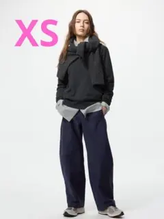 ジャージーバレルレッグパンツ　XSサイズ