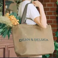 DEAN&DELUCA ディーン&デルーカ メッシュトートバッグ ゴールド L