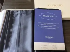 SEAWIND 天然シルク 枕カバー　ブラック