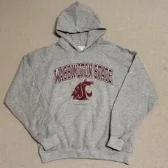 カレッジロゴ　ワシントン　フーディー　パーカー　2段ロゴ　Y2K アメリカ　L