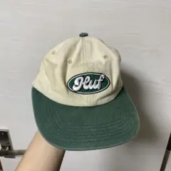HUF ベースボールキャップ ベージュ/グリーン