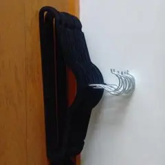 ブラック衣類ハンガーセット