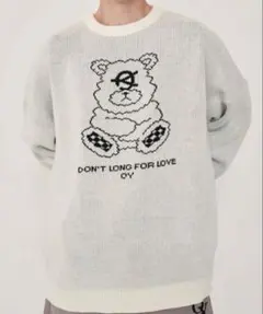 OY オーワイ クマ 熊 ニット セーター ホワイト OY（オーワイ） ニット セーター 「OY/オーワイ」MULTI DOLLY HAIRY