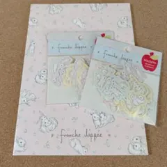 フランシュリッペ　すずらんうさぎ　ノート　シール　3点セット　新品　未使用