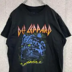 デフレパード　DEF LEPPARD バンド　ミュージック　ブラックTシャツ L