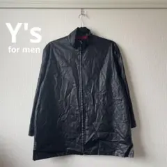 ヨウジヤマモト Y's for men ジャケット　フェイクレザー　ブルゾン ヨウジヤマモト Y's for men ジャケット フェイクレザー