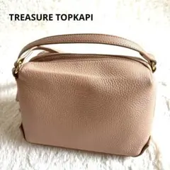 ✨未使用級✨トレジャートプカピ　トプカピシュリンクレザーボックスショルダーバッグ