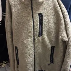 ベージュ フリースジャケット Lサイズ