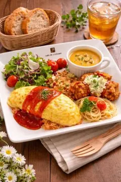 【非売品】Cafe decroissant プレート大皿のサムネイル