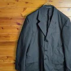 INED HOMME　イネドオム　テーラードジャケット　アウター　Ⅼ　黒　毛