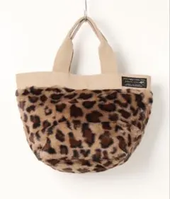 ハンドバッグ レディース ファーバッグ アニマル柄 ヒョウ柄 新品 未使用