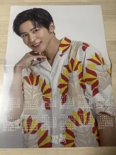 SnowMan2025年カレンダー 目黒蓮ポスター、インタビューセット