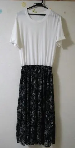 OLIVE de OLIVE 花柄カットソーワンピース