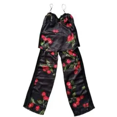 Rady チェリー柄サテンルームウェアセット