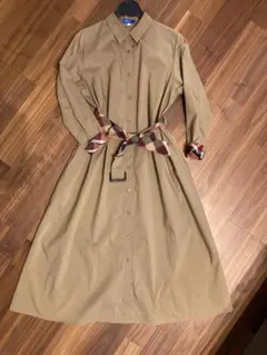 ブルーレーベルクレストブリッジ　トレンチワンピース