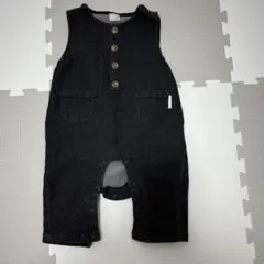 petit main デニム　ロンパース 80cm