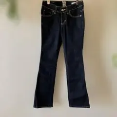 MISS EDWIN ダークブルーブーツカットデニム