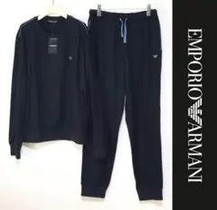 新品【エンポリオアルマーニ】上下セット 長袖＋ロングパンツ 黒 M(M-L)