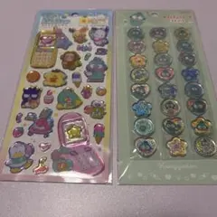 サンリオ　平成ハッピーフォンシール　おはじきシール　ハンギョドン　2枚セット