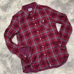 コーエン　長袖　ネルシャツ　トップス　チェック　コットン　メンズ　M