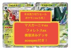 ym(6)1月末まで限定＂ワンコインデッキ＂マスカーニャex構築済みデッキ