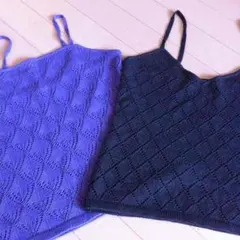 値下げ！ニットキャミソールセットのサムネイル