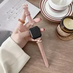 ❣️AppleWatchバンド42/44/45/49ダークピンク+ピンクゴールド