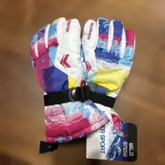 スキー　手袋　レディース　マルチカラー