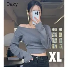 シーイン Dazy　オフショルトップス　大きいサイズ　XL　春服　y2k