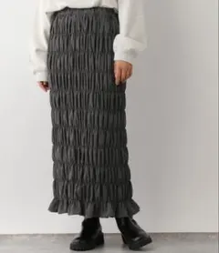 レプシィム　無地シャーリングスカート