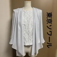 apploberry 東京ソワール　ブラウス　レース重ね着風デザイン　フォーマル