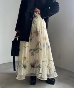 2605091 SOFIA ORGANZA LAYERED SKIRT ホワイトのサムネイル