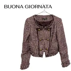 B0366BUONA GIORNATAツイードジャケット入学卒園フォーマルスーツのサムネイル