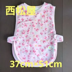 西松屋 ベビースリーパー ピンク クマ柄 37cm×51cm