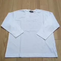 新品未使用☆コムサイズム　白　ビッグシルエット 長袖Tシャツ120㎝