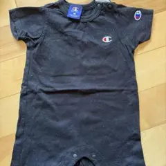 Champion ロンパース ブラック 80cm
