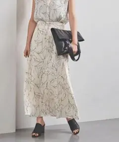 【UNITED ARROWS】UWFM リーフプリント マキシスカートのサムネイル