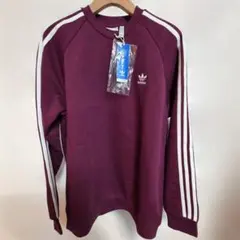 【新品未使用】アディダス オリジナルス 3ストライプ スウェット 2XO 濃赤