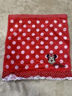 【新品未使用】ディズニー　ミニーマウス　ミニタオル　ドット柄