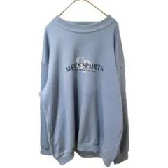 む*ぐ様 90s y2k M.Y.CLUB ライトブルー オーバーサイズスウェッ