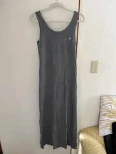 アルバローザ　グレー ノースリーブ ロングワンピース　フリーサイズ