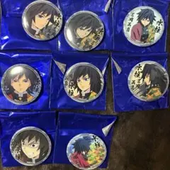 冨岡義勇⚔️柱展 柱稽古 ⚔️ マニアック缶バッジ 目 ゆる顔 抜刀