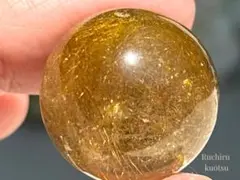 《キラキラ針入り＊ルチルクォーツ×ミニスフィア》