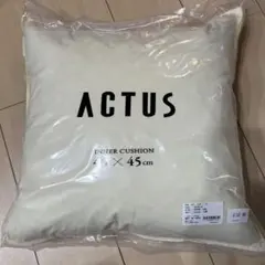 ACTUS ヌードクッション 45×45cm フェザー100% 未使用　未開封のサムネイル