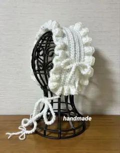 MF31編み物イヤーマフ　ヘッドドレス　バブーシュカ　イヤーウォーマー　マフラー